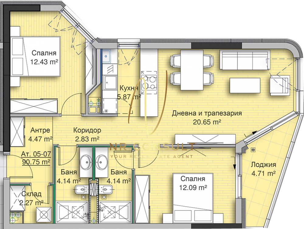 3-стаен - София, Кръстова Вада - 0